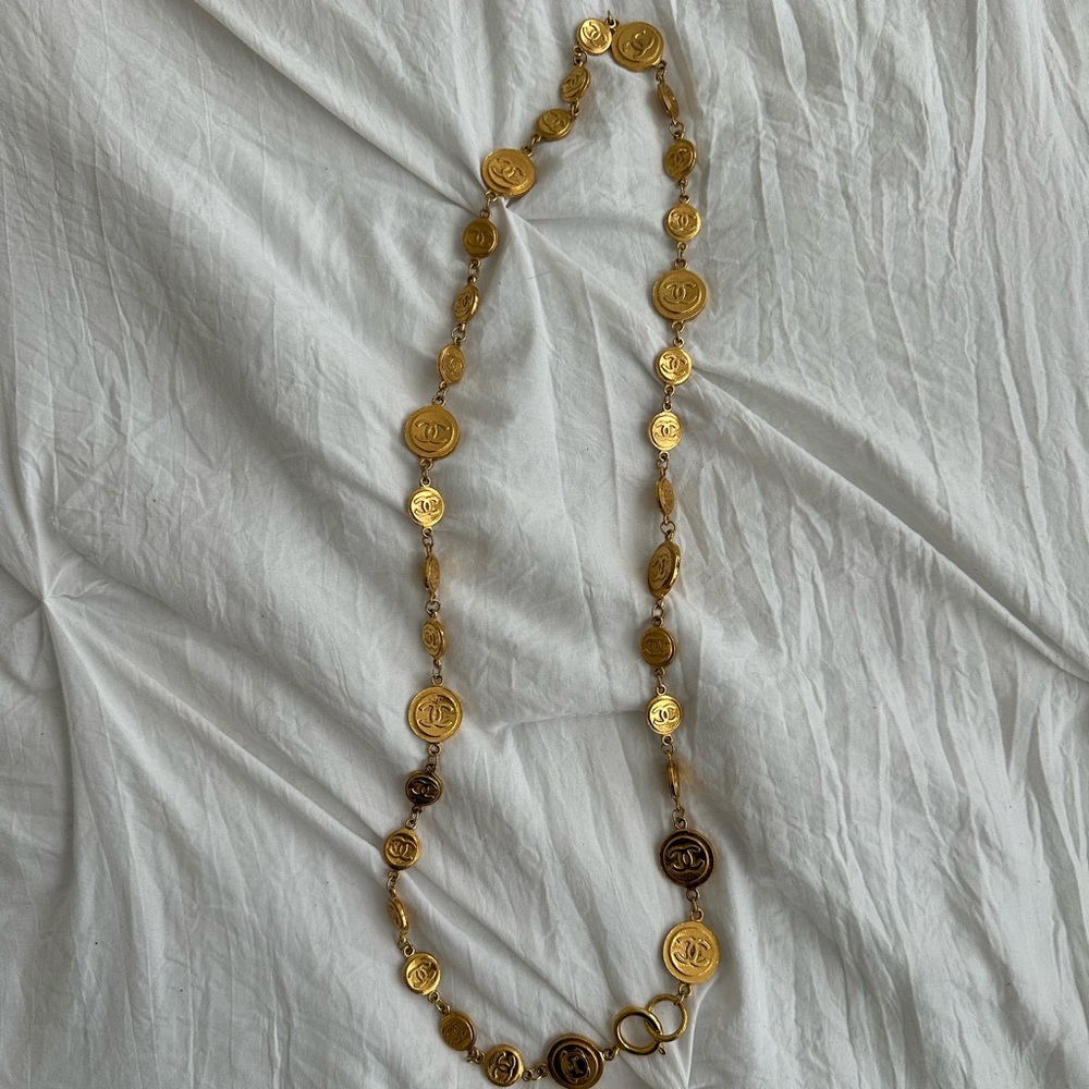 RARE Vintage Chanel Coin Necklace